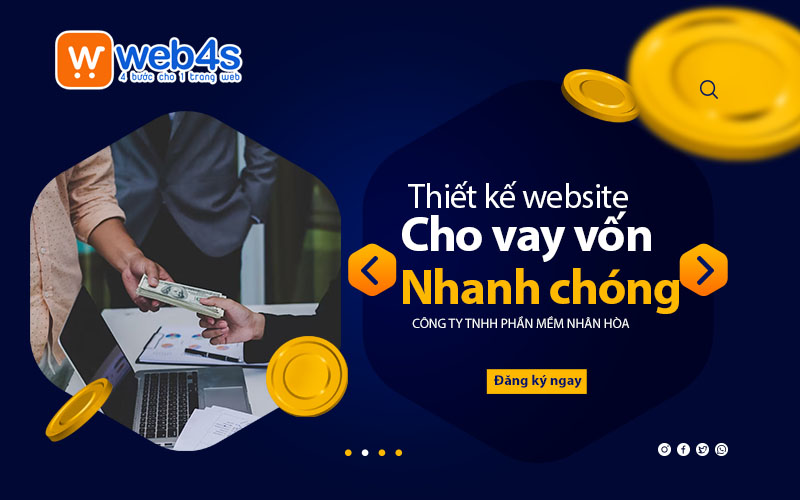 Dịch vụ thiết kế website vay vốn ngân hàng cực nhanh